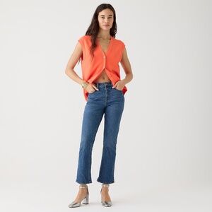 J.Crew 10" Demi-boot Crop Jean in Marion Wash